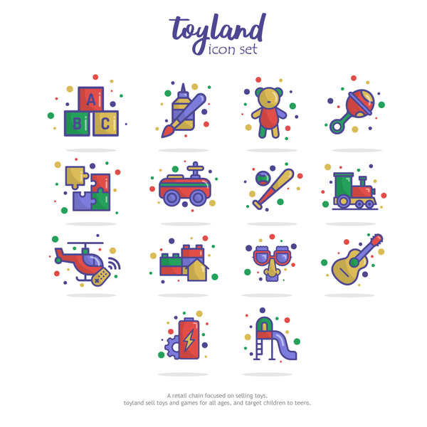 Toy Category Icon Design