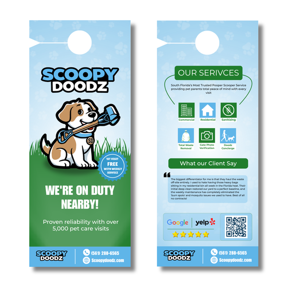 Scoopy Doodz Door hanger