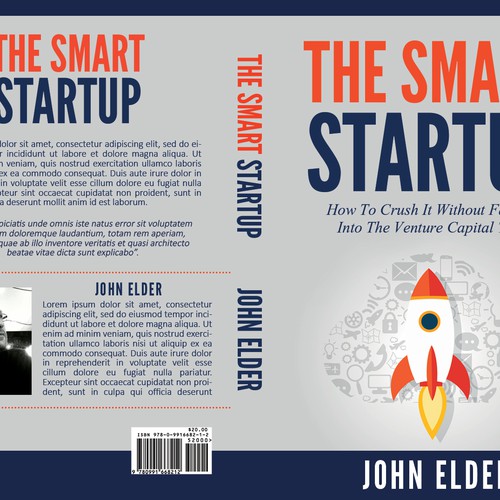 Book cover for my new book: "The Smart Startup" Design by Mila.