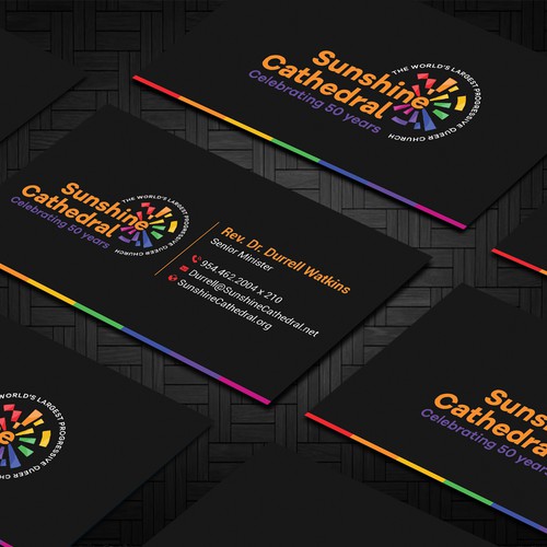 Business Card for Growing Progressing LGBTQ Church Design by Taaiebah