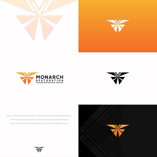 Design a modern clean logo package for a restoration company Design by Danny A