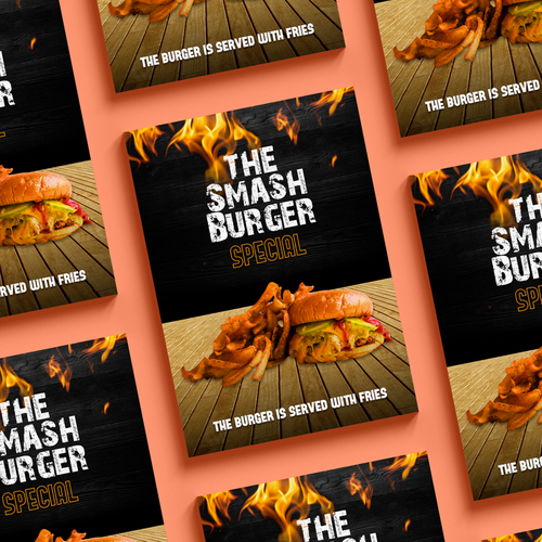 Smash Burger Marketing Materials Design by MJ_DESIGN_HILL