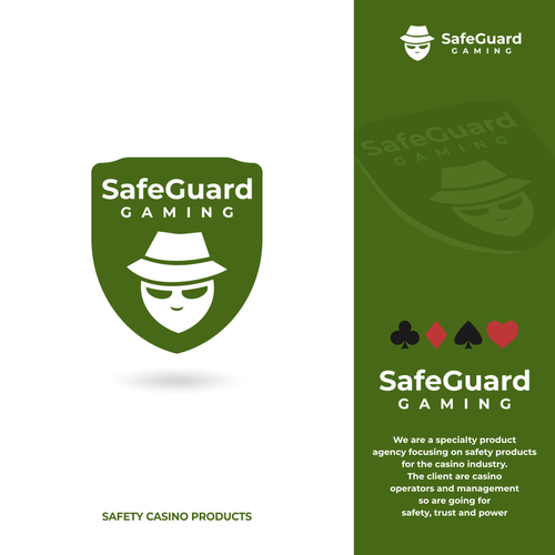 Strong and Safe Logo for Casino Gaming Safety Design by AkicaBP