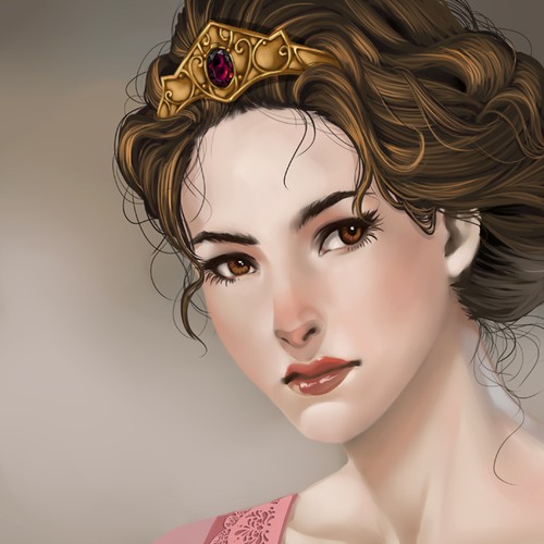 Design a cover for a Young-Adult novella featuring a Princess. Design by Kinnara
