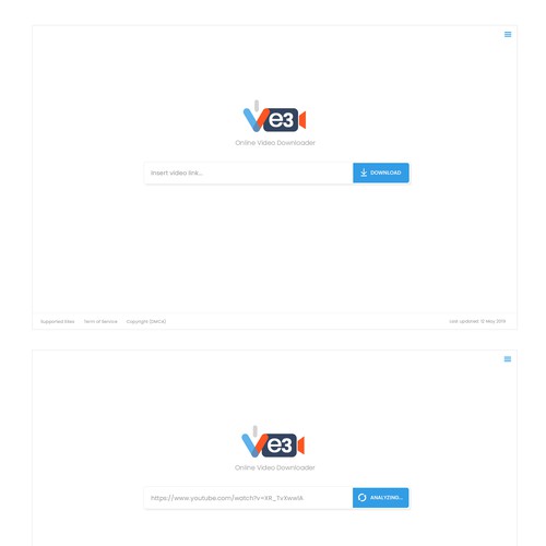 Diseño de VE3 - Simple Video Downloader Website | Google Style de Neef