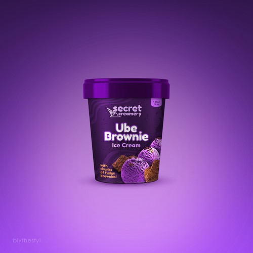 Ice Cream Packaging for Ube Ice Cream Diseño de marketingmaster