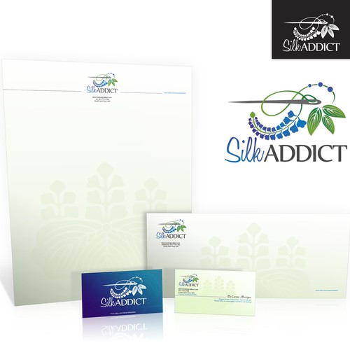 New logo and business card wanted for SilkAddict デザイン by empathysympathy