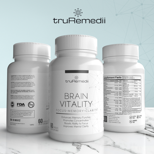 Design minimalist supplement label for a premium brand Design by Tamara.D