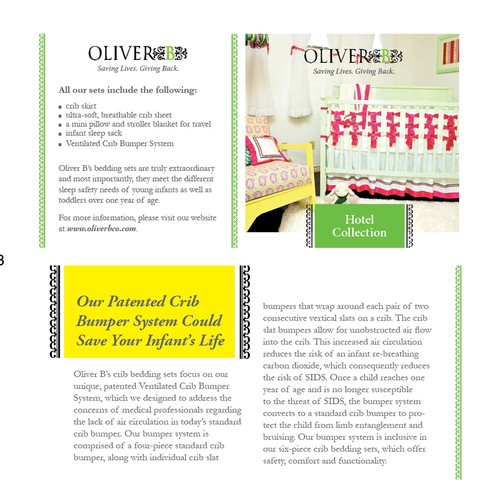 Hang Tag Design For Chic Baby Bedding Company Print Oder