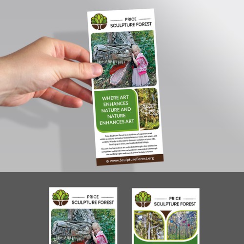 Enticing Rack Card for Unique and Fun Sculpture Park Nature Preserve Design by Krishna Arts