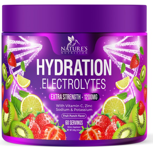 Hydration Electrolytes Design Needed for Nature's Nutrition Design by UnderTheSea™