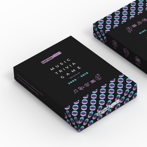 Create a packaging design for a music trivia game Design by Inmyde