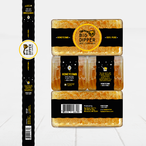 Design a label for my home grown Honey Comb Design by Nat*Design