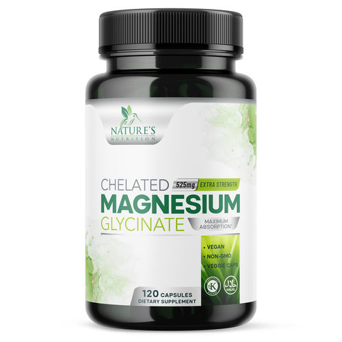 Natural Magnesium Glycinate Design needed for Nature's Nutrition Design by Encephalon™