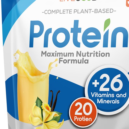 ***GUARANTEED PRIZE*** - LABEL DESIGN for Protein Powder -*****NEW***** Design by JOHN's_AlphaCreation