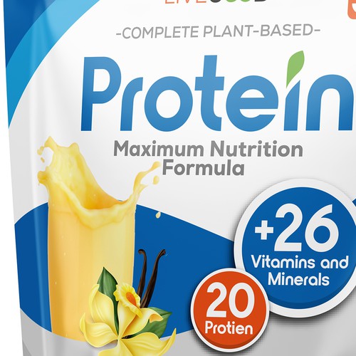 ***GUARANTEED PRIZE*** - LABEL DESIGN for Protein Powder -*****NEW***** Design by Designer_John