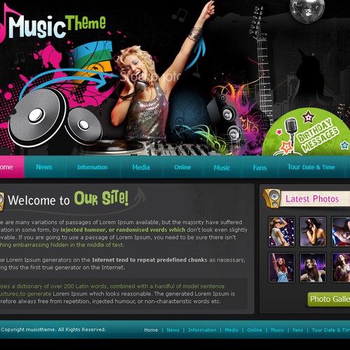 1-3 Page Website Template Design von PSdesigner
