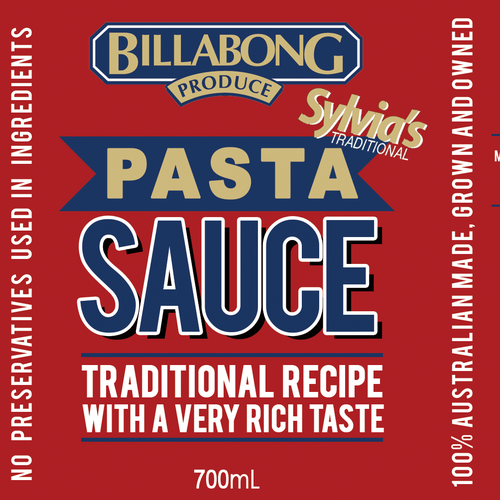 Create a label for a Authenic Italian pasta sauce Réalisé par soli.nonics