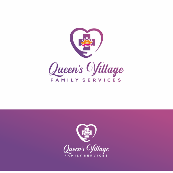Queen's Village Family Services Logo Design