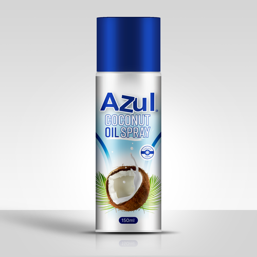 Create Product Extension for Azul Coconut Product - Azul Coconut Oil Spray Design por InfinityDesign.lp