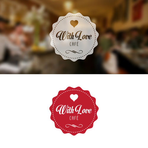 Logo for With Love Café Design by Angga Panji™