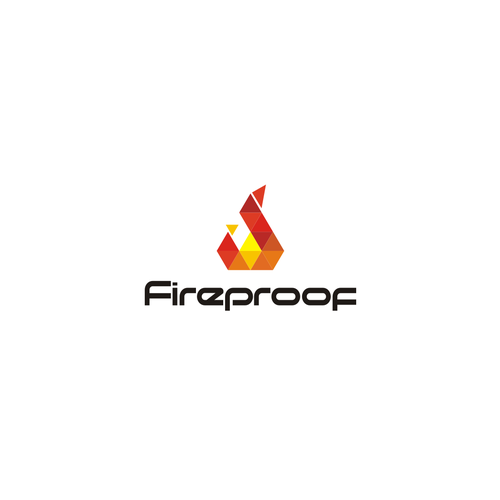 isometric fire logo Design by isal13