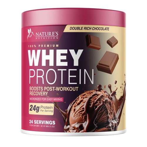 Tasty Whey Protein Chocolate Design Needed for Nature's Nutrition Design réalisé par UnderTheSea™