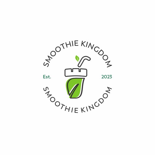 Logo for New Restaurant: Smoothie Kingdom Diseño de Studio.Shahbaz™