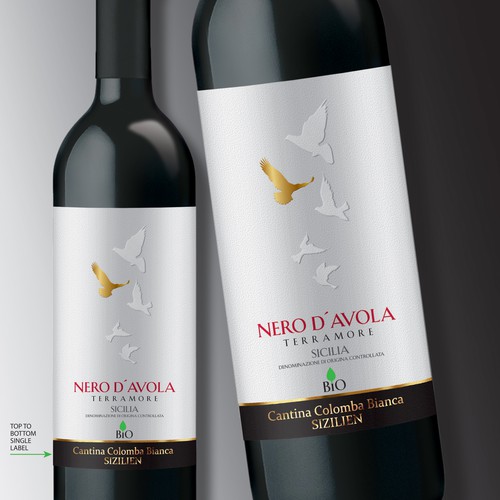 Wine Label Nero d´Avola Design by Debdutta*