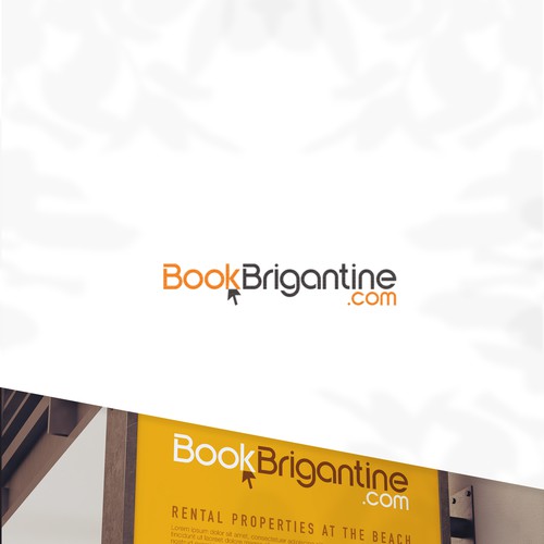 BookBrigantine.com Simple Vacation Rental Logo Design by _roe