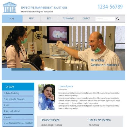 Web page design contest entry by iamtari