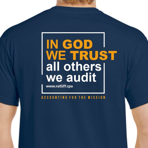 We need a t-shirt for a modern, accounting firm who Audits Non-Profits Design by anthronx