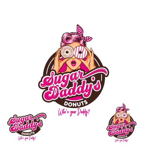 SUGAR DADDY DONUTS LOGO CONTEST Design by Joms Austria