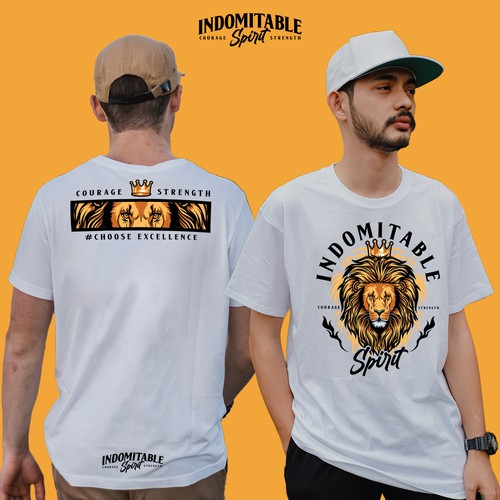 Lion tshirt design to inspire men to greatness Design by M E L O