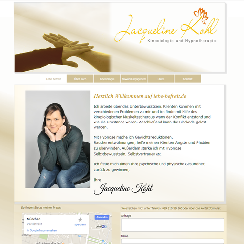 Web page design contest entry by ConnyMue