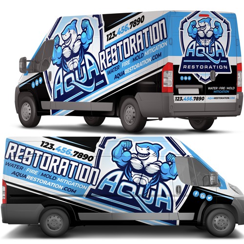 Sharp van wraps Design by Nick T.