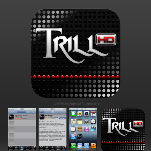 App Icon Design for TrillHD iOS App Design by Ferry888