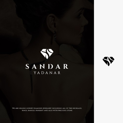 Diamond Jewellery shop logo that shows Trust, Confidence, Luxuious Design by una.design