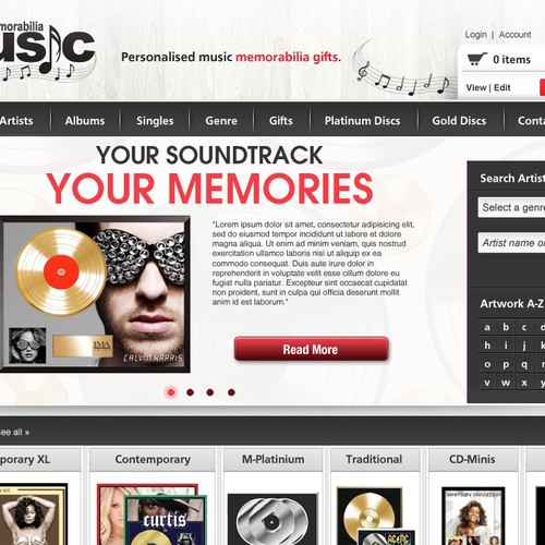 New banner ad wanted for Memorabilia 4 Music Design by samuele