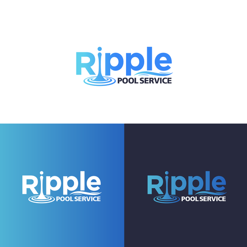 Pool Company Logo owned by a Stylish 25 year old with a child. Design by MrsR1ck3rt