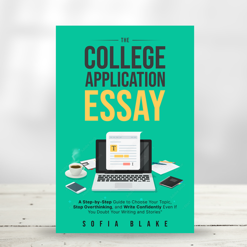 Sharp, fun, upbeat design for a book cover on writing for college applicants Design by praveen007