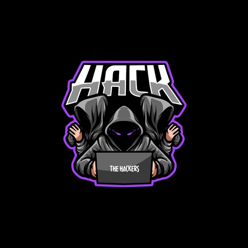 Hacker Themed Logo! Hacker/Coder Software Developer Logo Design by Kimos Creative