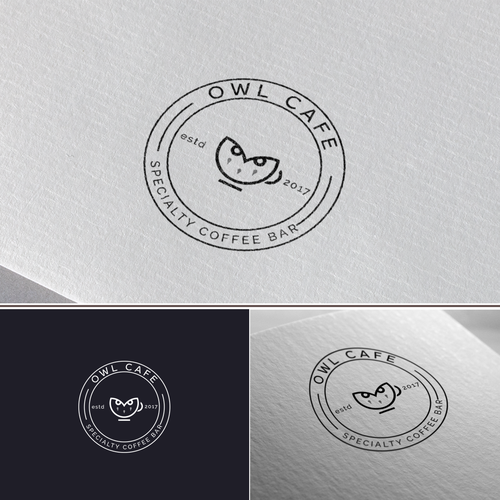 a new coffee shop logo design "owl cafe" Diseño de Less & Better.