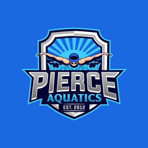 Swim Team Logo Design by GraphicVersa