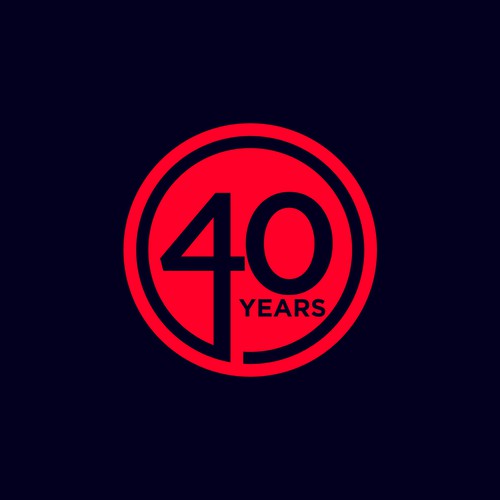 Looking for a modern, expressive 40 years jubilee logo Design by Ideaplane Studio