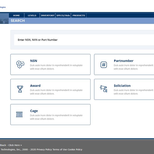 Website Search Page Design by Neef