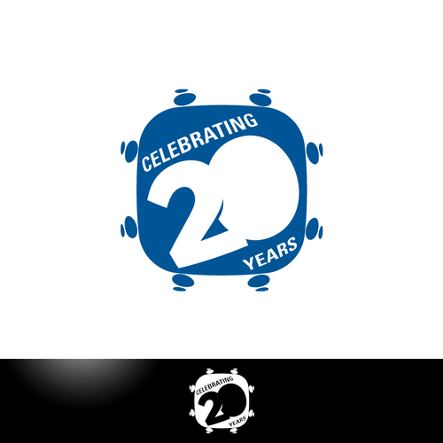 Celebrating 20 years LOGO Design by nerdluck