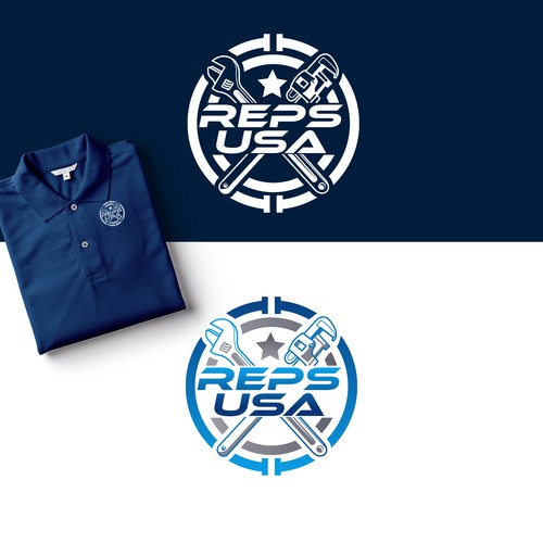 Diseño de Rep's USA Logo de Nana445