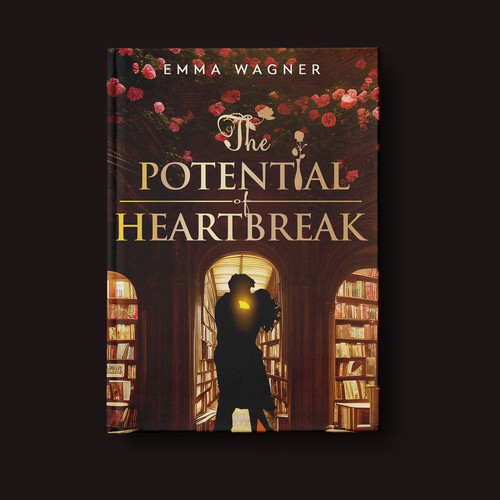 Silhouettes in love + sunshine + youthful + bookstore = The Potential of Heartbreak Design by Levro