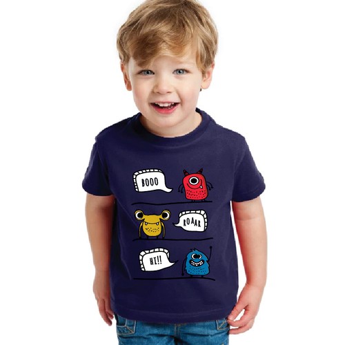 Design a cute, attractive toddler boy's t-shirt. Design by ANA000